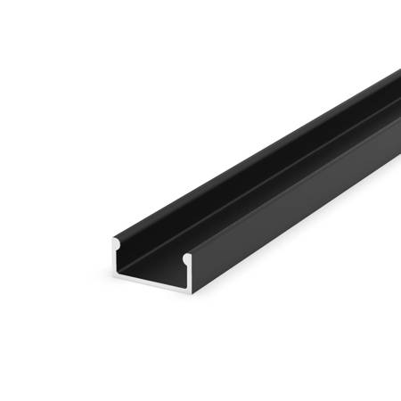 LED flat aluminum profile black for tapes